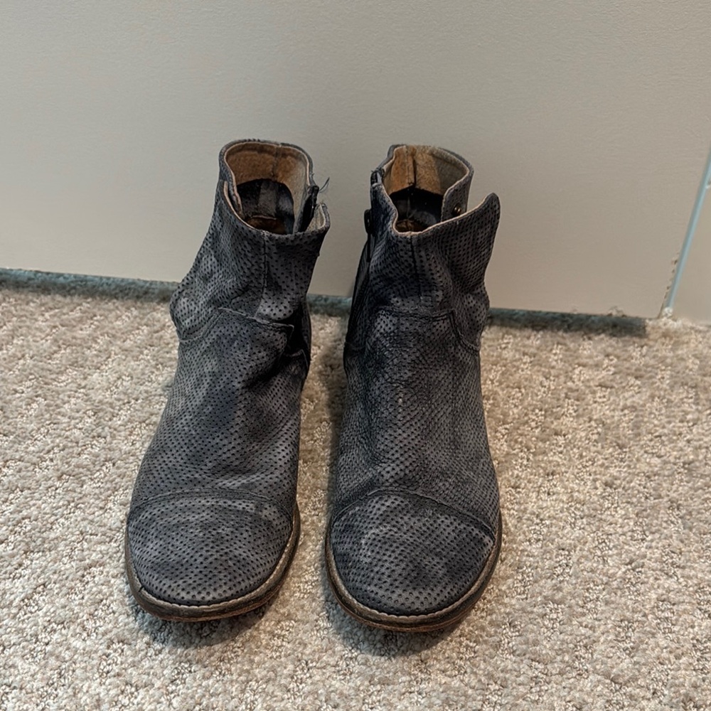 Free people black ankle booties